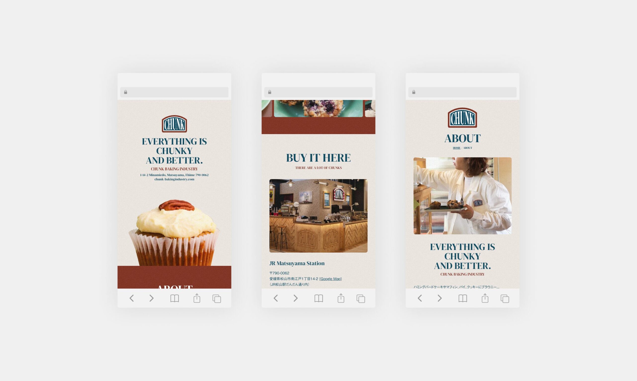 PROJECT : CHUNK BAKING INDUSTRY : WEBSITE